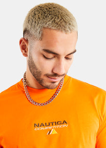 Nautica Competition Blaine T-Shirt - Neon Orange - Detail