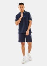 Load image into Gallery viewer, Nautica Competition Aster 1/4 Zip Polo Shirt - Dark Navy - Full Body