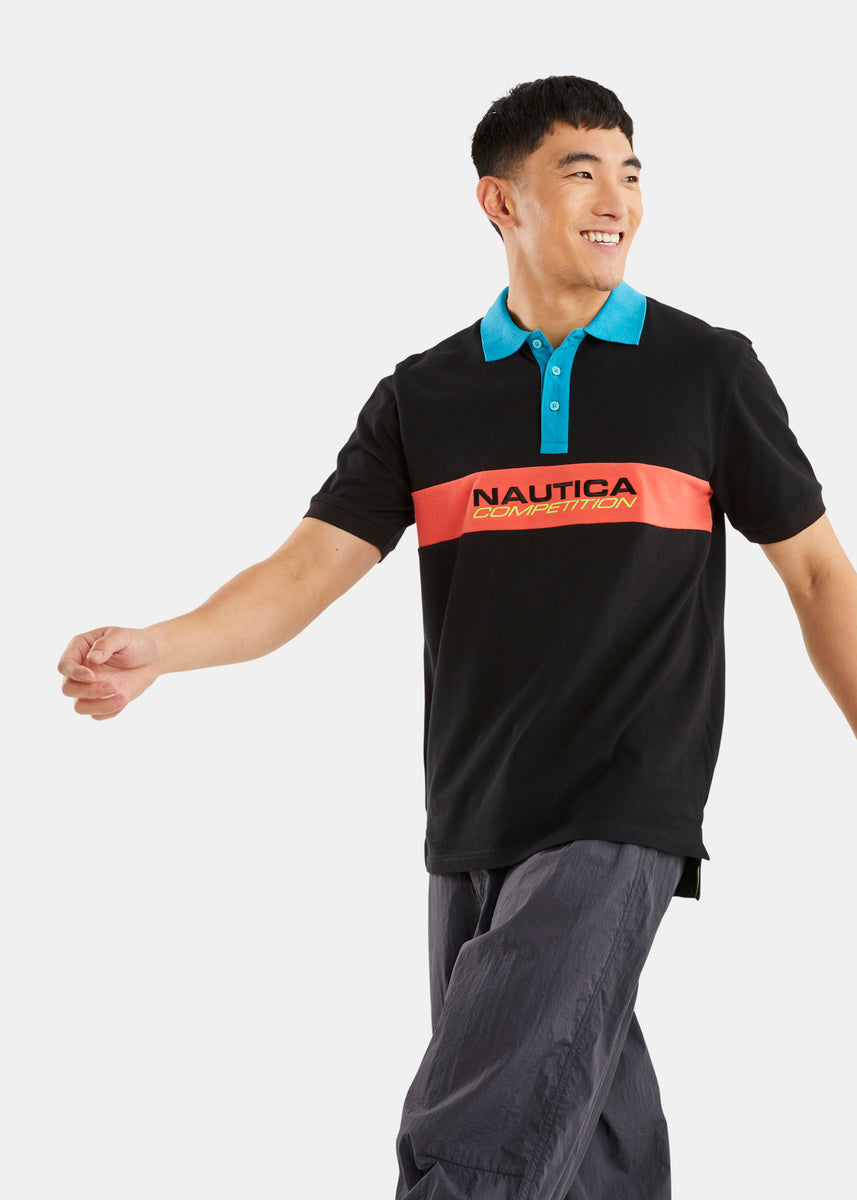 black nautica polo shirt