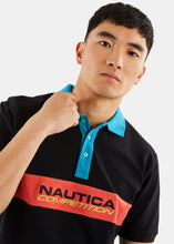 Load image into Gallery viewer, Nautica Competition Andros Polo Shirt - Black - Detail
