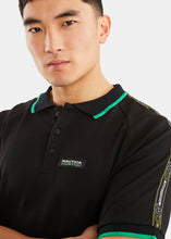 Load image into Gallery viewer, Nautica Competition Batu Polo Shirt - Black - Detail
