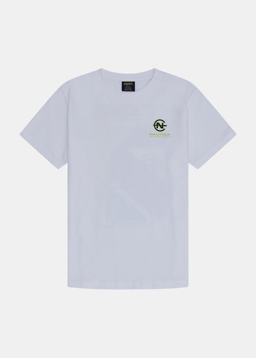 Nautica Competition Callcup T-Shirt Jnr - White - Front