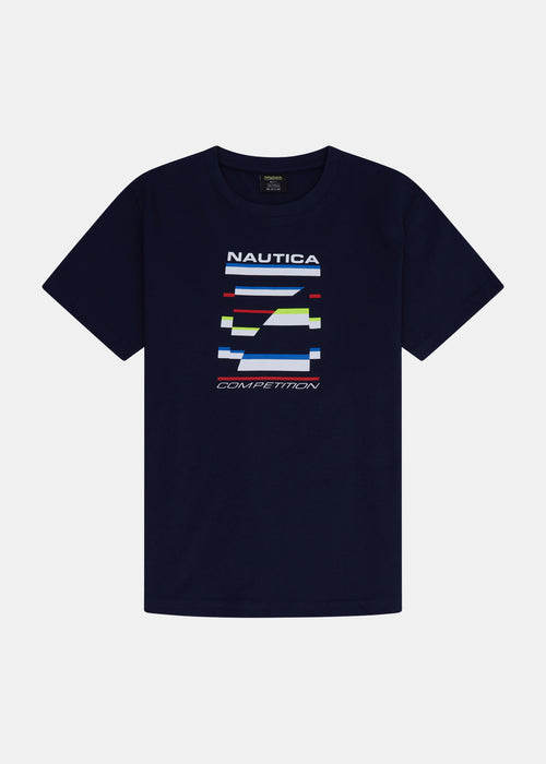 Nautica Competition Rosedale T-Shirt Jnr - Dark Navy - Front