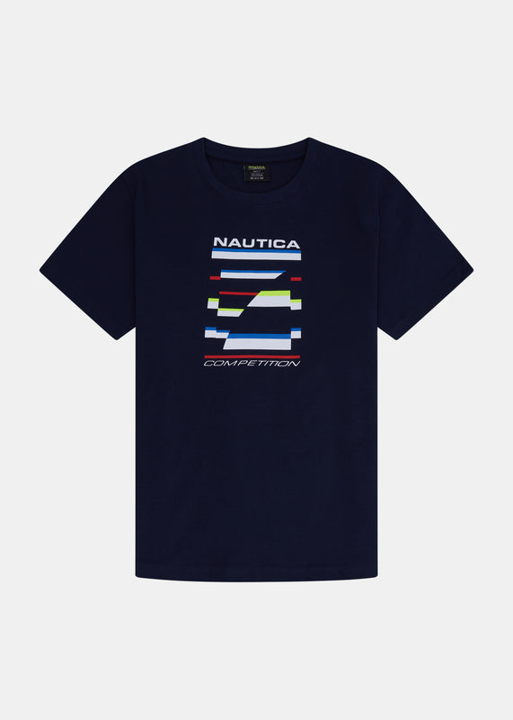 Nautica T-shirt with nautical flags