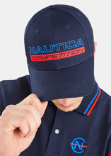 Load image into Gallery viewer, Nautica Competition Farnham Snapback Cap - Dark Navy - Detail