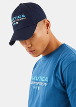 Load image into Gallery viewer, Nautica Competition Dawson Snapback Cap - Dark Navy - Side
