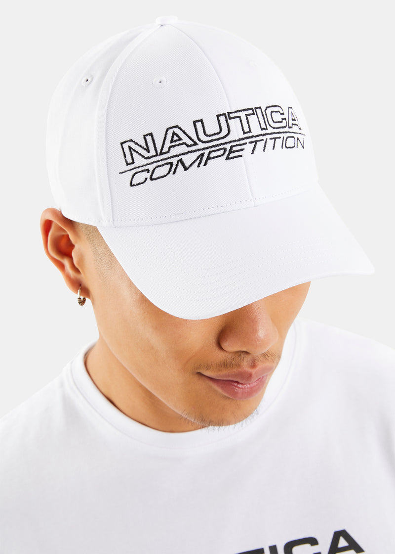 Nautica Competition Harrison Snapback Cap - White - Detail