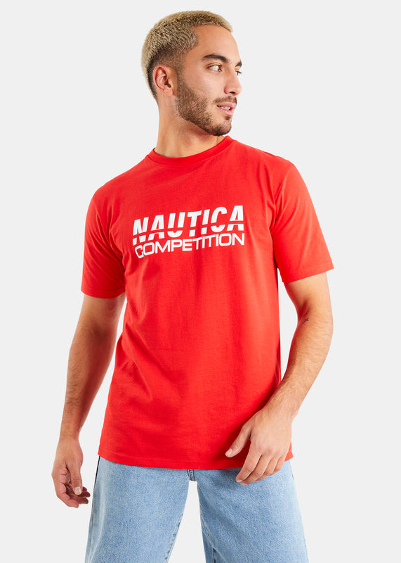 Nautica Competition Dalma T-Shirt - True Red- Front