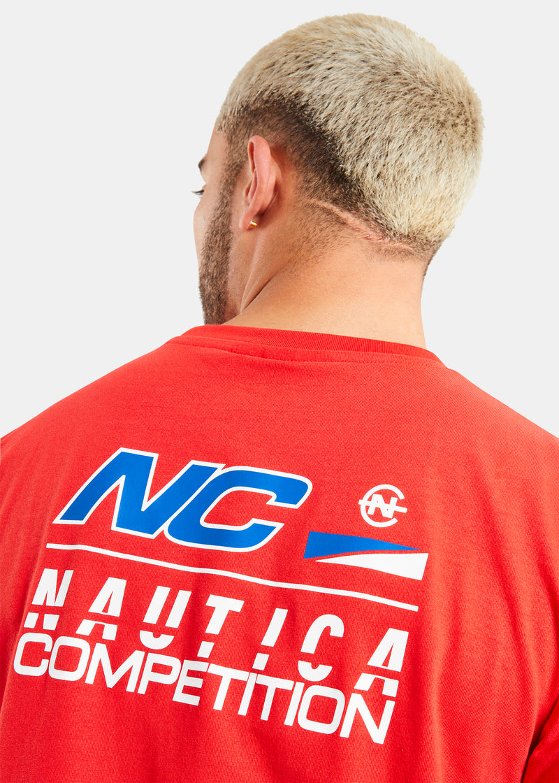 Nautica Competition Dalma T-Shirt - True Red- Detail