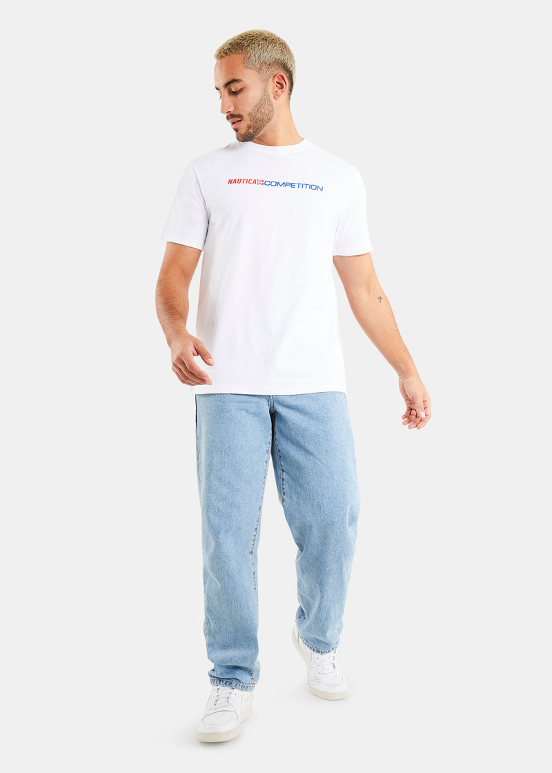 Nautica Competition Brooklands T-Shirt - White - Full Body