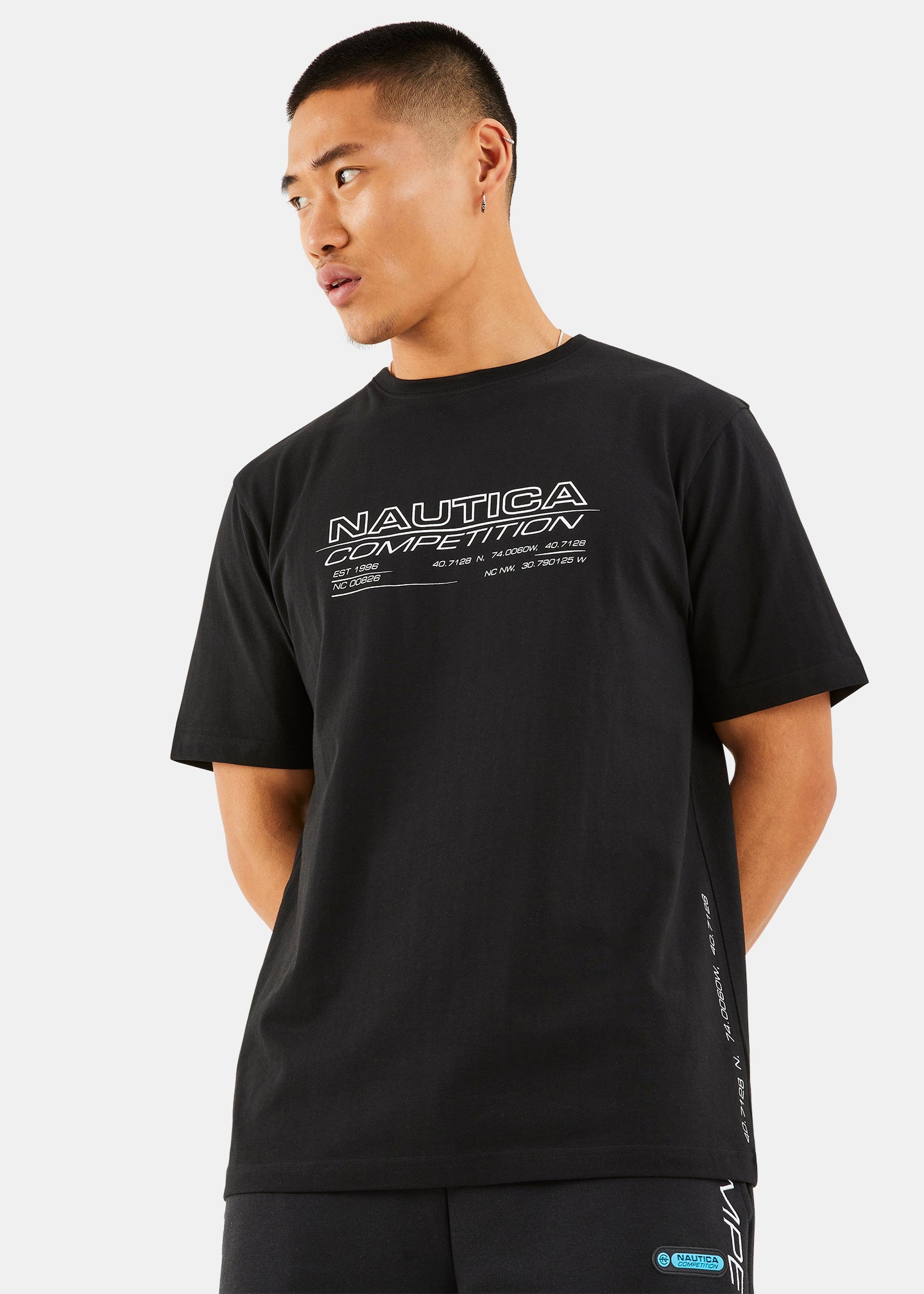 Nautica Competition Jaden T-Shirt - Black - Front