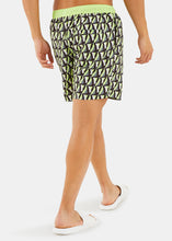 Load image into Gallery viewer, Nautica Competition Hutson 6&quot; Swim Short - Lime - Back