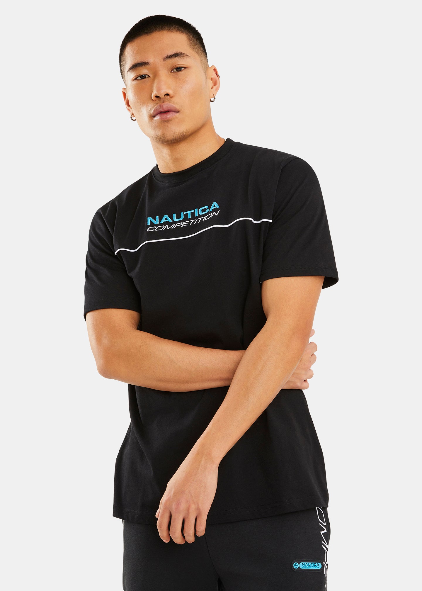 Nautica Competition Barret T-Shirt - Black - Front