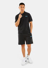 Nautica Competition Paxton Polo Shirt - Black - Full Body