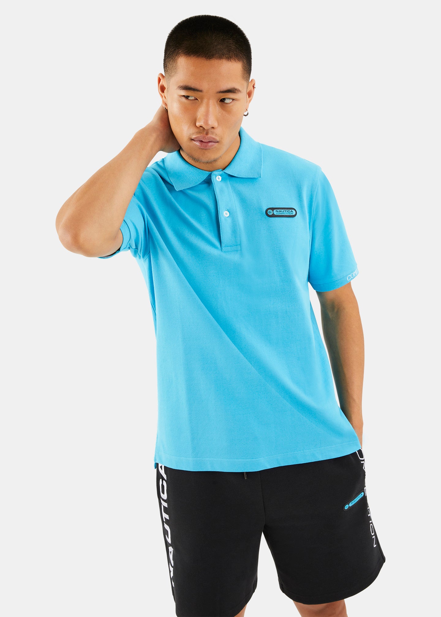 Electric blue polo shop
