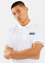 Load image into Gallery viewer, Nautica Competition Paxton Polo Shirt - White - Detail