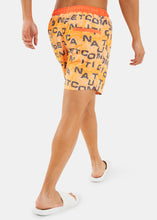 Load image into Gallery viewer, Nautica Competition Carter 6&quot; Swim Short - Neon Orange - Back