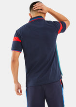 Load image into Gallery viewer, Nautica Competition Enzo Polo Shirt - Dark Navy - Back