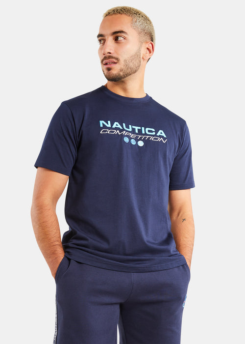 Nautica Competition Dane T-Shirt - Dark Navy - Front 