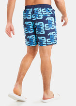 Load image into Gallery viewer, Nautica Competition Rex 6&quot; Swim Short - Dark Navy - Back