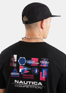 Nautica Competition Wooley Strapback Cap - Black - Back