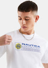 Nautica Competition Caremel T-Shirt - White - Detail