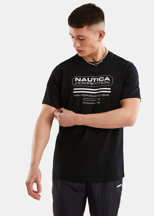 Nautica Competition Loretto T-Shirt - Black - Front