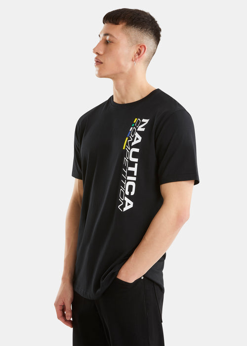 Nautica Competition Morse T-Shirt - Black - Front