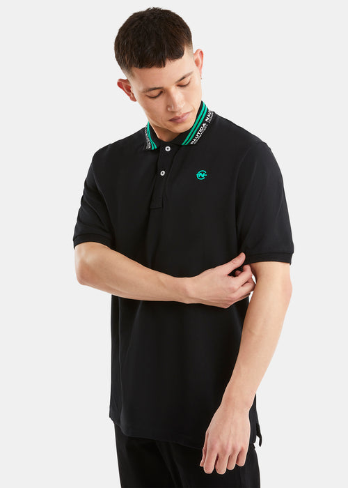 Nautica Competition Sargent Polo Shirt - Black - Front