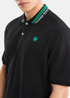 Nautica Competition Sargent Polo Shirt - Black - Detail