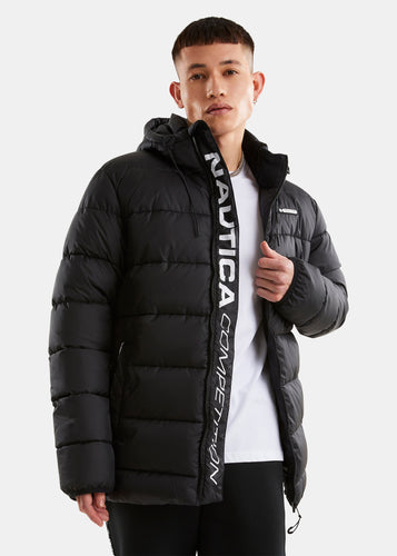 Nautica Competition Vila Padded Jacket - Black - Front