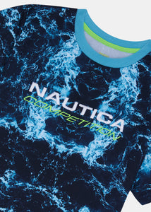 Nautica Competition Pickles T-Shirt -Sea Blue - Detail