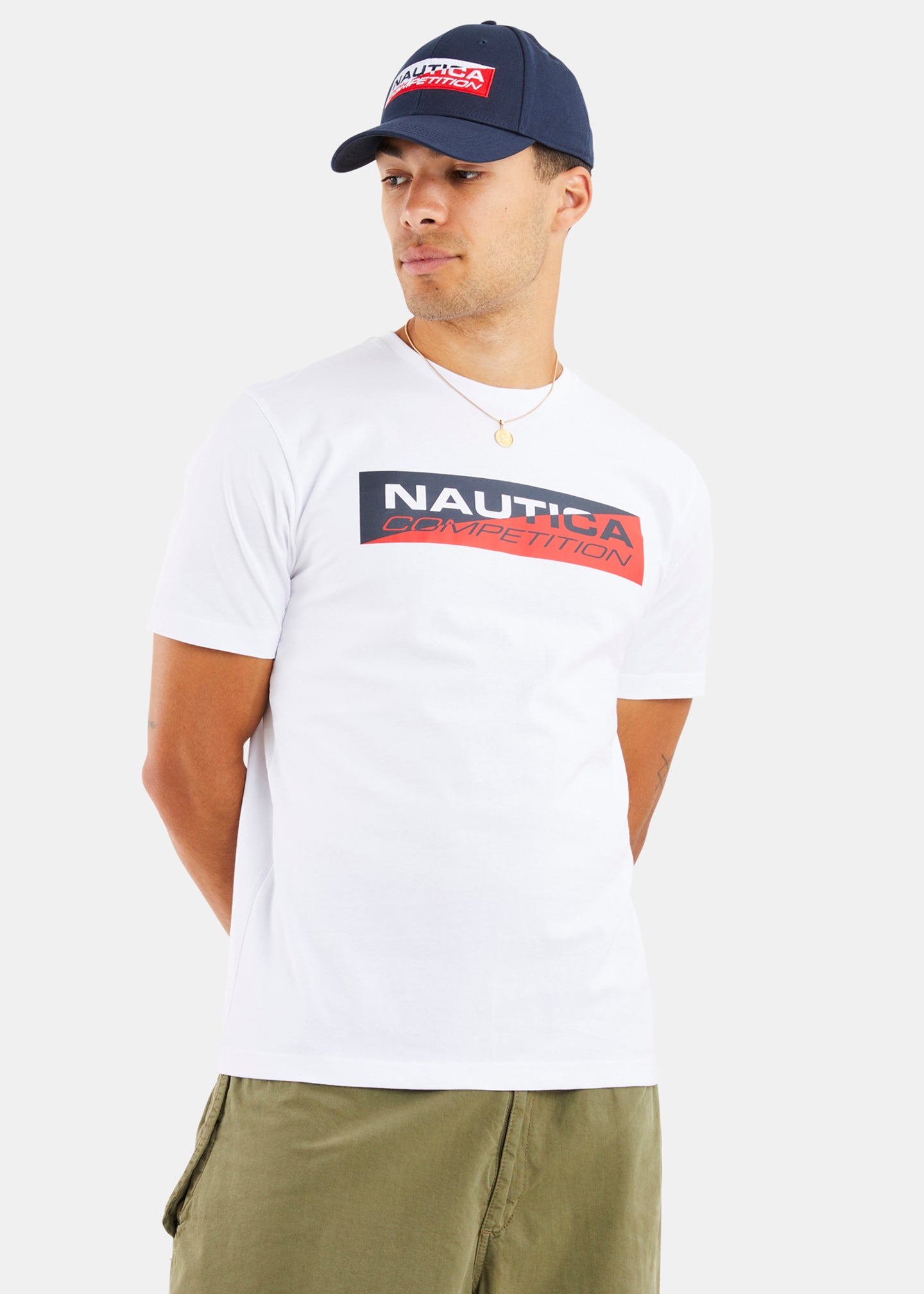 Nautica Competition Baffin T-Shirt - White - Front