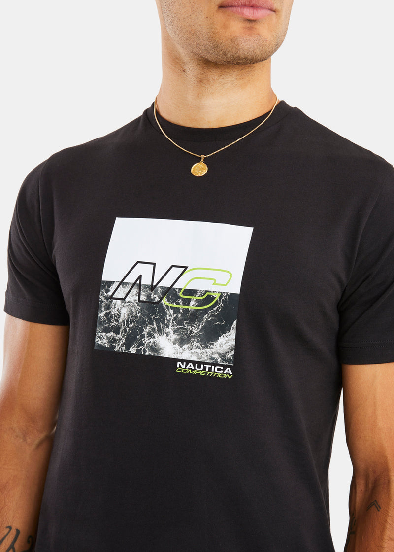 Nautica Competition Tidore T-Shirt - Black - Detail