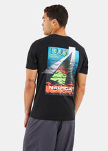 Load image into Gallery viewer, Nautica Conoetition Wellesley T- Shirt - Black - Back