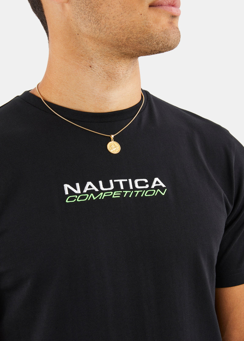 Nautica Conoetition Wellesley T- Shirt - Black - Detail