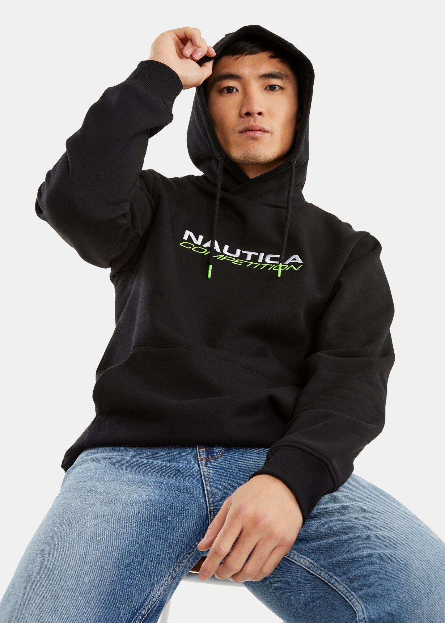 Nautica Competition Brundy Overhead Hoody - Black - Front
