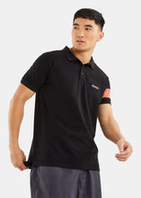 Load image into Gallery viewer, Nautica Competition Hartog Polo Shirt - Black - Front