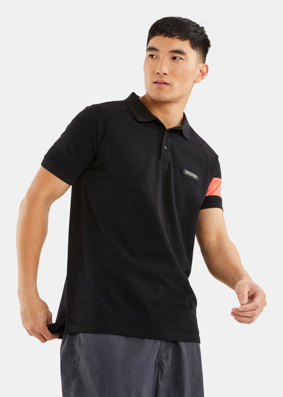 Nautica Competition Hartog Polo Shirt - Black - Front