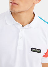 Load image into Gallery viewer, Nautica Competition Hartog Polo Shirt - White - Detail