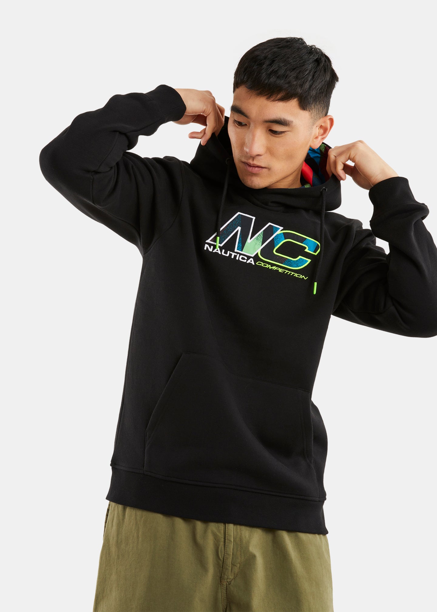 Nautica t shirt hoodie clearance
