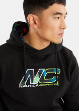 Load image into Gallery viewer, Nautica Competition Hatia Overhead Hoodie - Black - Detail