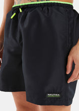 Load image into Gallery viewer, Nautica Competition Haida 5&quot; Swim Short - Black - Detail