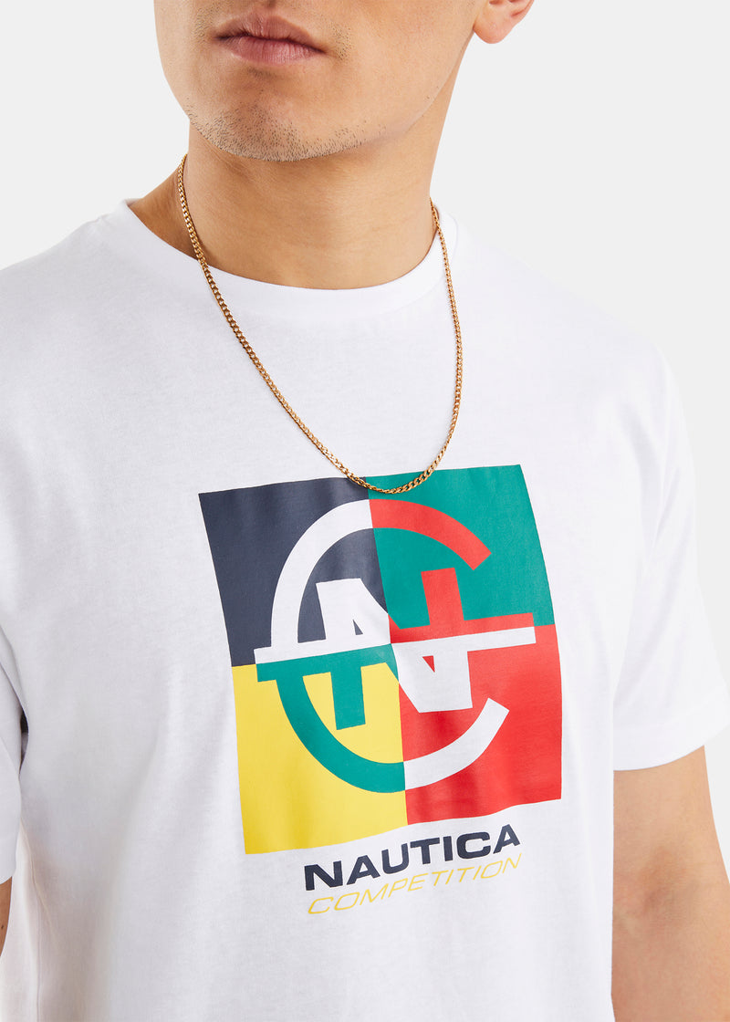 Nautica Competition Tahiti T-Shirt - White - Detail