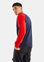 Load image into Gallery viewer, Nautica Competition Nicobar Long Sleeve T-Shirt - Dark Navy - Back