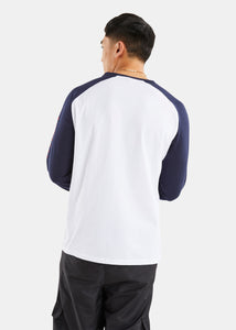 Nautica Competition Nicobar Long Sleeve T-Shirt - White - Back