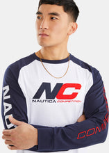 Load image into Gallery viewer, Nautica Competition Nicobar Long Sleeve T-Shirt - White - Detail
