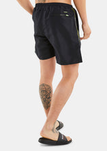 Load image into Gallery viewer, Nautica Competition Buton 6&quot; Swim Short - Black - Back