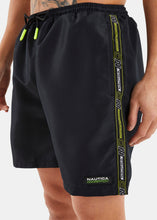 Load image into Gallery viewer, Nautica Competition Buton 6&quot; Swim Short - Black - Detail