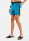 Nautica Competition Pewters 6" Swim Shorts - Aruba Blue - Front